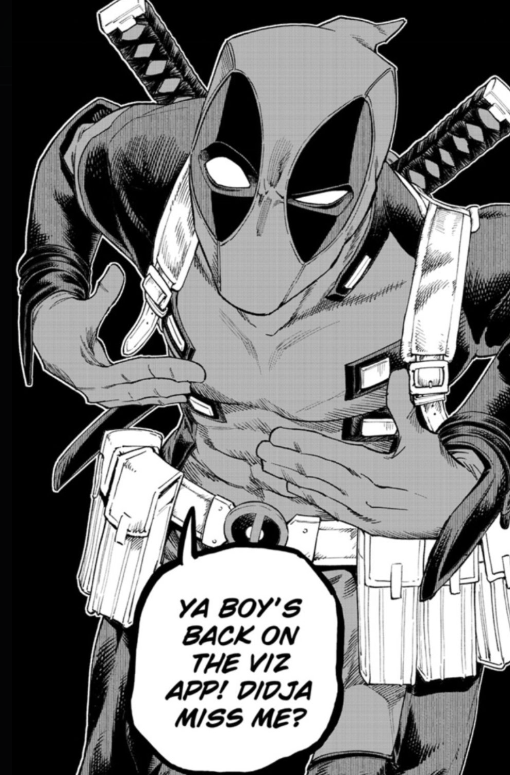 shiggishot's tweet photo. LMFAO I LOVE YOU DEADPOOL😭😭 https://t.co/0atXR4xIEX