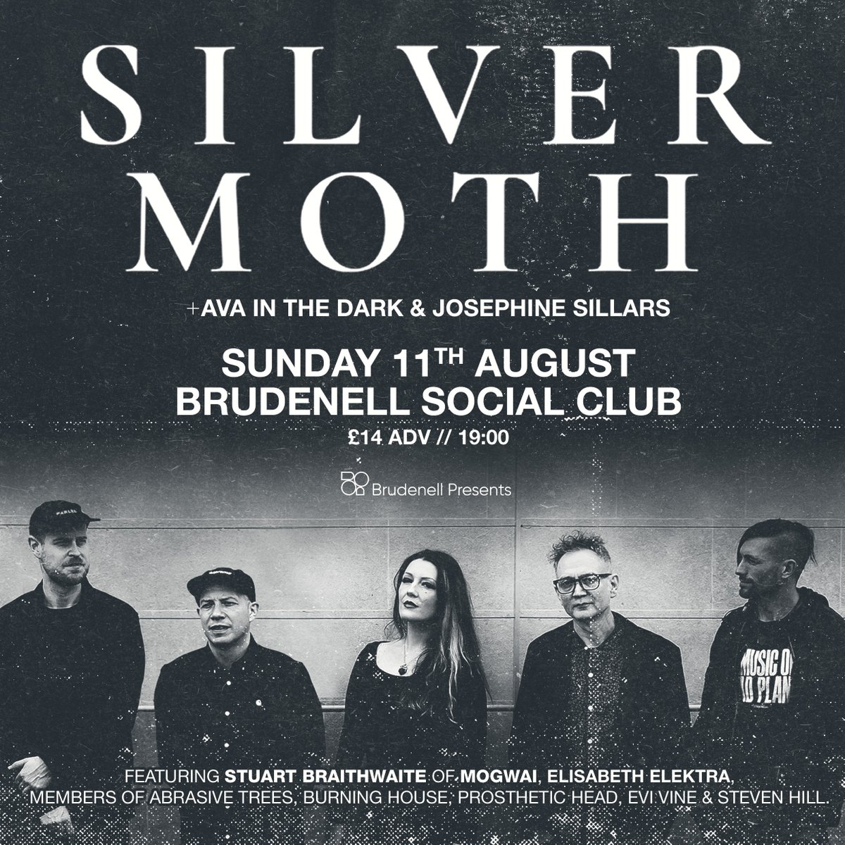 Nath_Brudenell's tweet photo. THIS SUNDAY - featuring Stuart Braithwaite of @mogwaiband, @elisabethelektramusic &amp; more, @SilverMothMusic bring their Cosmic Post-Folk here to The Brudenell! 🔭

With support from @avainthedark &amp; @JosephineHere -  grab yourself a ticket below. 👇

️➡️ https://t.co/JSph5uv02X https://t.co/Cp38iBdmzM