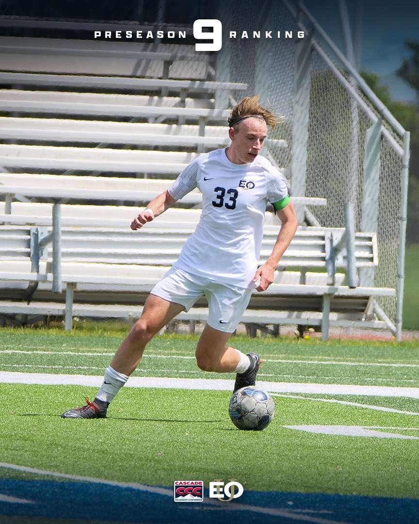 EouMsoccer's tweet photo. 𝑨𝑳𝑴𝑶𝑺𝑻 𝑻𝑯𝑨𝑻 𝑻𝑰𝑴𝑬

Eastern Oregon Men’s Soccer checks in at No. 9 in this years Cascade Collegiate Conference Preseason Rankings!

#MountUp | #EOUmsoc https://t.co/mstzmXNVqh
