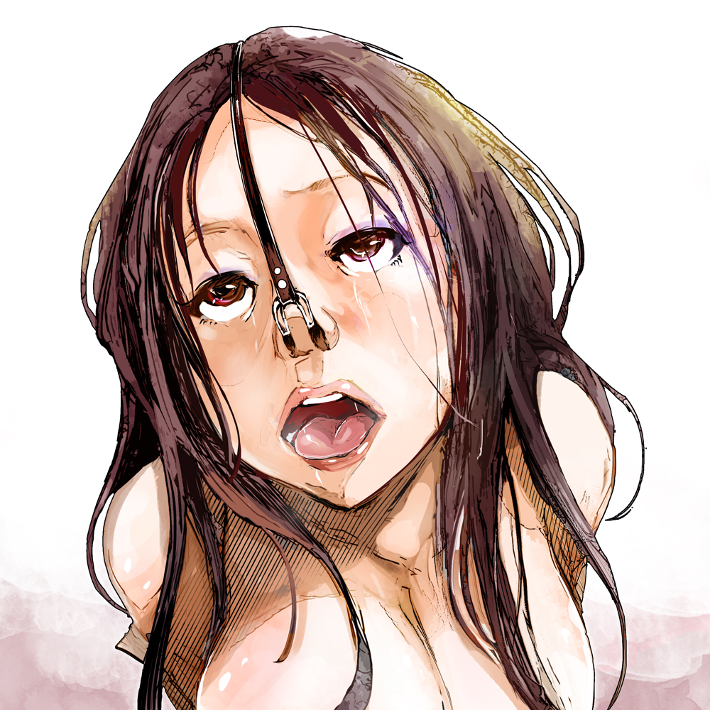 marukidou's tweet photo. 趣味絵（マニアック性癖）
昨日の鼻フック絵に加筆して、目と口を開けてみました

#drawing
#イラスト好きと繋がりたい
#漫画が読めるハッシュタグ
#イラスト
#オリジナルイラスト
#illustration
#animeart
#art
#絵
#kawaii https://t.co/r9DoHXqMfX