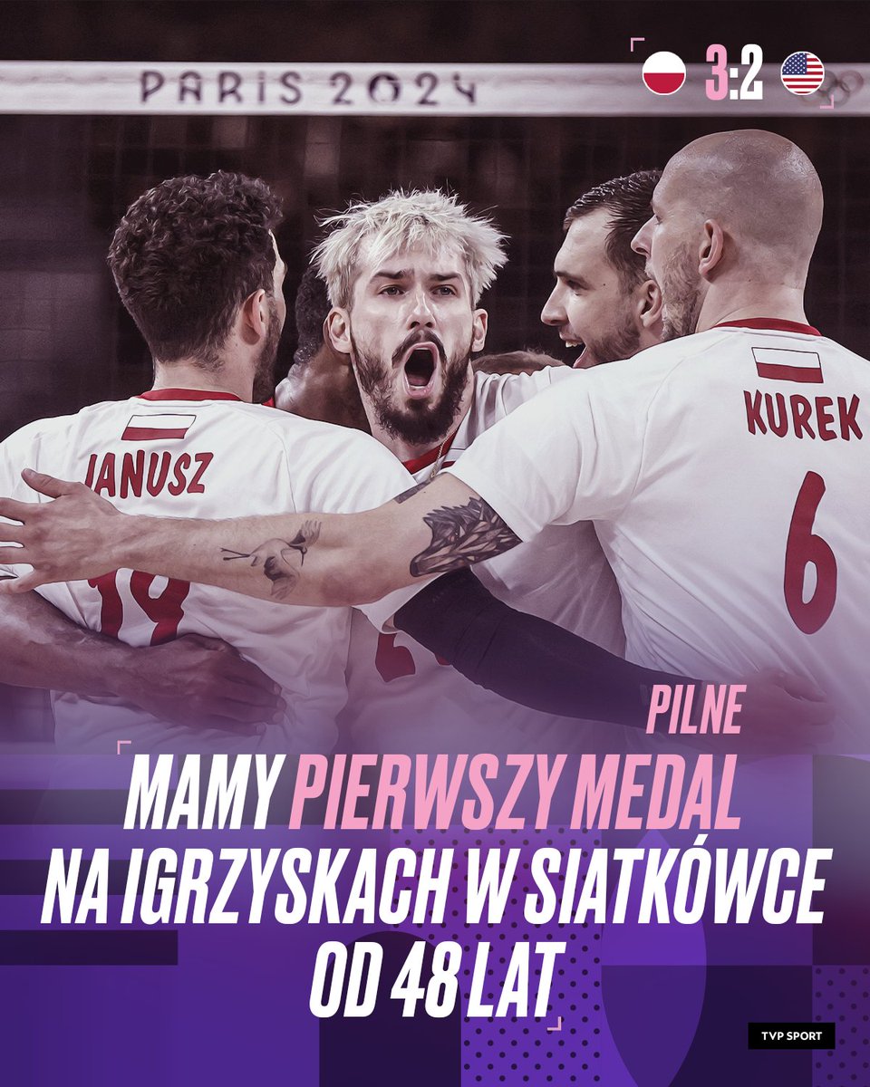 sport_tvppl's tweet photo. TAAAAAAAK! ❤️ CO ZA MECZ! CO ZA DRUŻYNA!

ZAGRAMY O ZŁOTY MEDAL IGRZYSK OLIMPIJSKICH W PARYŻU 💪