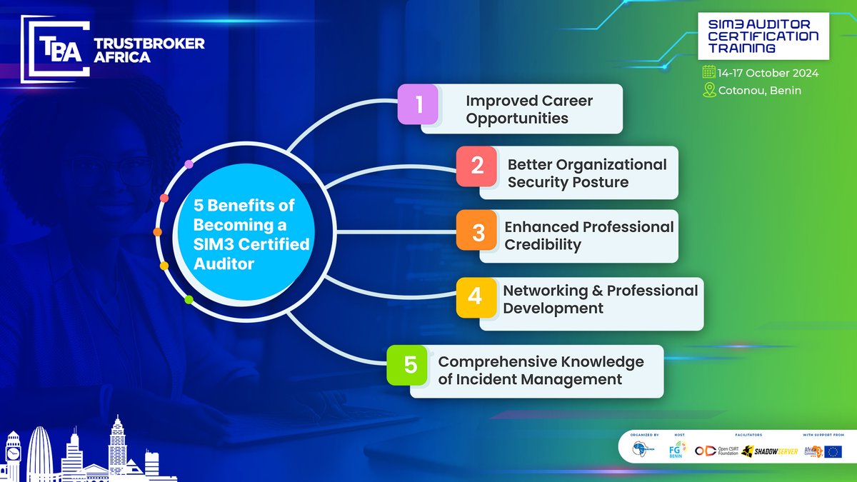 WACREN's tweet photo. Develop mastery so that you can close the cyber doors 🚪of your organisation and flex your muscles to the #cybercriminals 💪Here are the reasons why you must sign up for the #CSIRTSIM3Training. Deadline: 21 August. Register here - https://t.co/IuNyhXnDWc @AC3_News https://t.co/mBPOItKqon