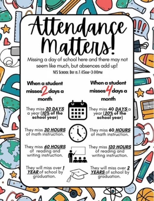 Attendance is crucial for your child's success! Every day counts, &amp; being present helps our students thrive academically &amp; socially. Let's work together to ensure our Raiders are in school, on time, every day!

Together, we can make this year the best one yet! 🌟

#WeAreMMS