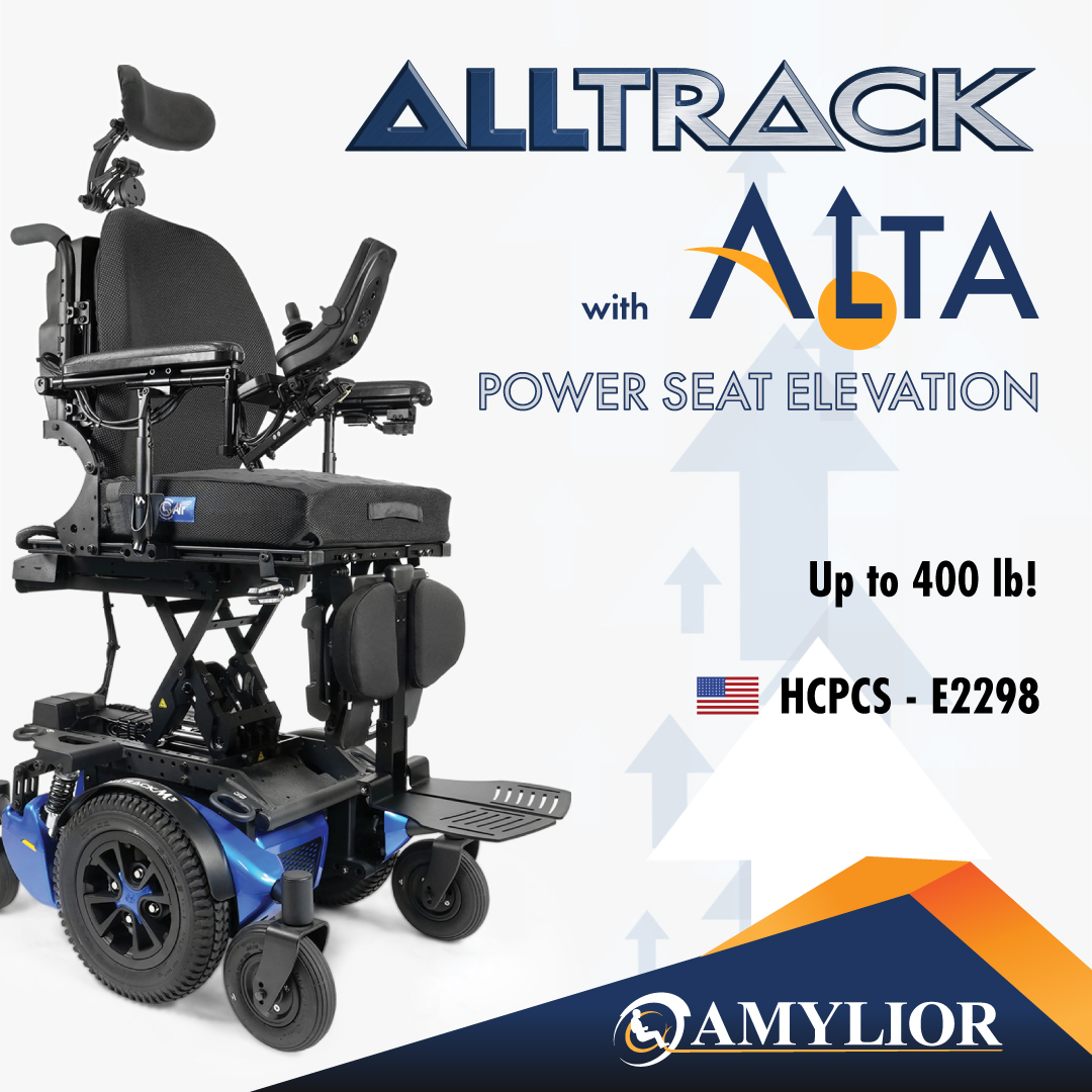 amylior's tweet photo. With 11” (280 mm) of vertical elevation, this extremely solid, stable, and durable design has been helping people reach new heights for 15 years! Alta can support user weights up to 400 lb (181 kg) and allows safe driving while elevated, at reduced speeds. #reachnewheights https://t.co/X4fqAXfAGf