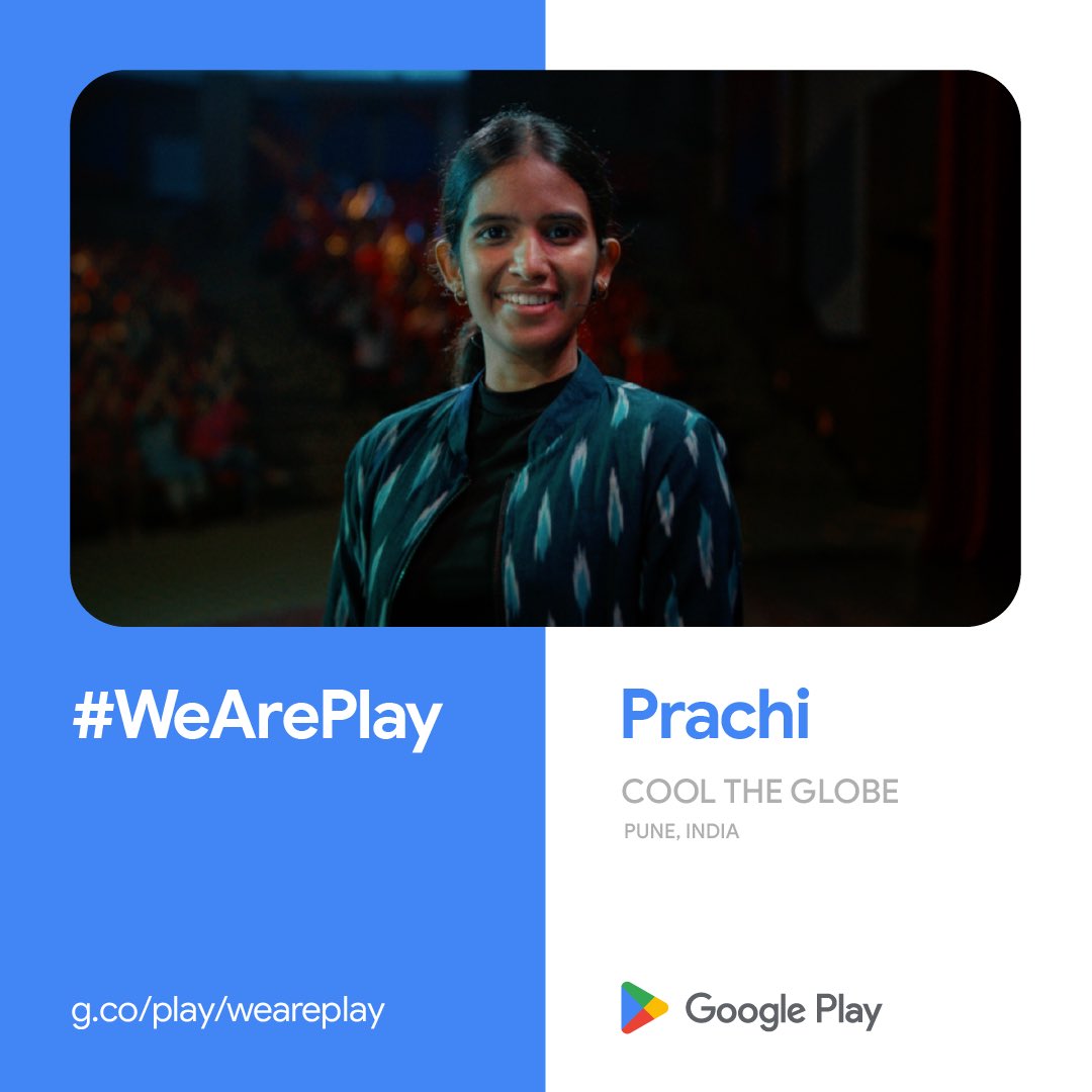 PrachiShe's tweet photo. @GooglePlay just featured Cool The Globe in a select group of innovative apps! 

From the 2.8 million apps on Google PlayStore, I am honoured that they found our story worth sharing 🩵 https://t.co/WhdUGbDT2z