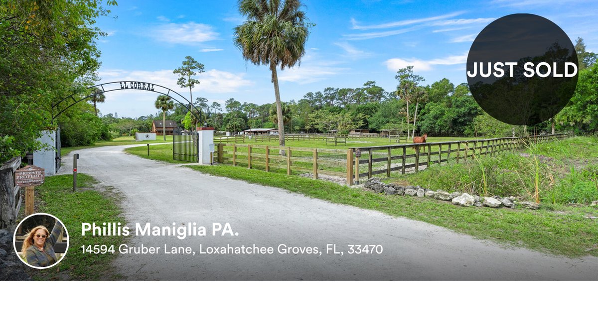 🛌 2 🛀 1 🚘 1
📍 14594 Gruber Lane, Loxahatchee Groves, FL, 33470

My latest sale on RateMyAgent.
 BK3261713
rma.reviews/akuc89xrirox

...
#ratemyagent #realestate #Partnership_Realty_Inc