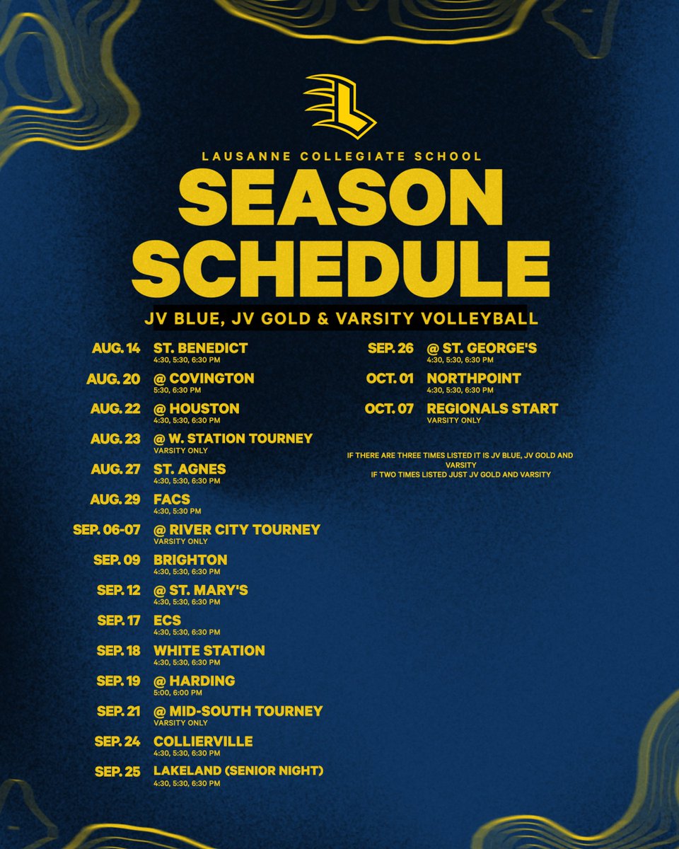 Time to roll out those schedules for the upcoming year. Today we feature schedules for football, soccer and volleyball. #LetsGoLynx #BeGreat