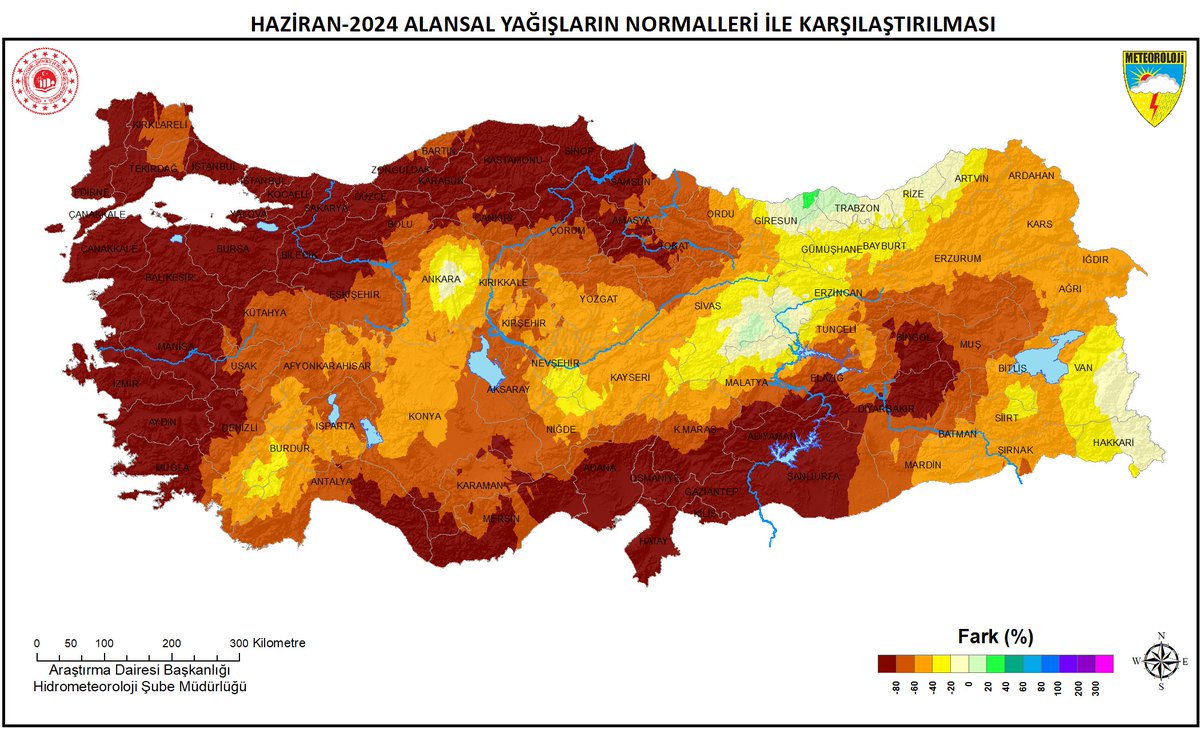 Her yaz daha da kötüye gidiyoruz. Yağışlarımızda %100'e varan azalma var. Tek yağışı artan yer Trabzon çevreleri. Ülkenin %95'i problemli, su tasarrufu şart. Her geçen yıl daha da kötüye gidiyoruz. Geleceğe dair uzun vade planlar yapmalıyız... Tweeti okuyup boşver deme...