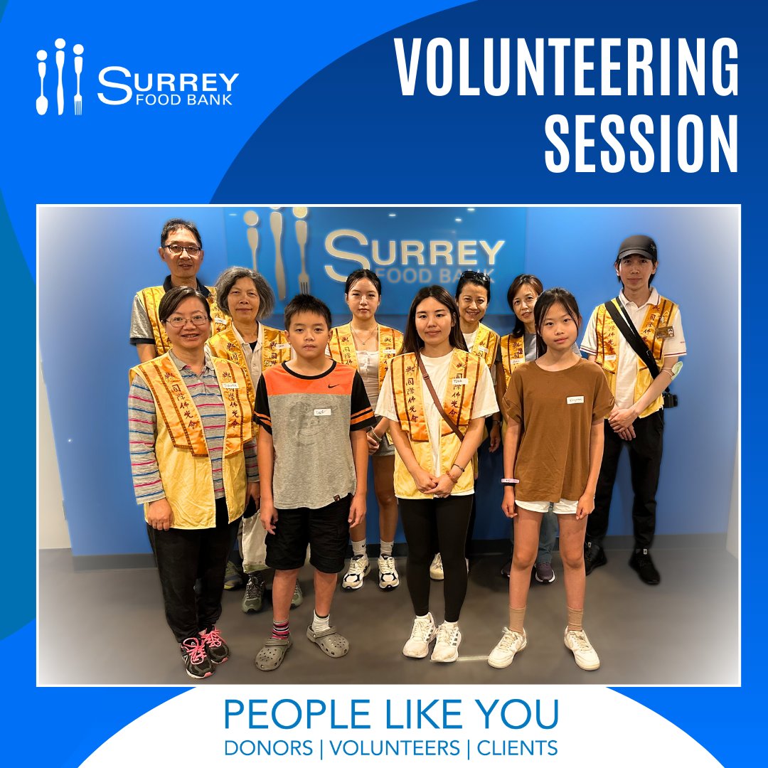A Heartfelt Thank You to the Buddha’s Light Association Volunteers! 🌟

On August 2nd, the Surrey Food Bank was graced by the extraordinary generosity and warm hearts of the Buddha’s Light International Association volunteers. 🙏✨