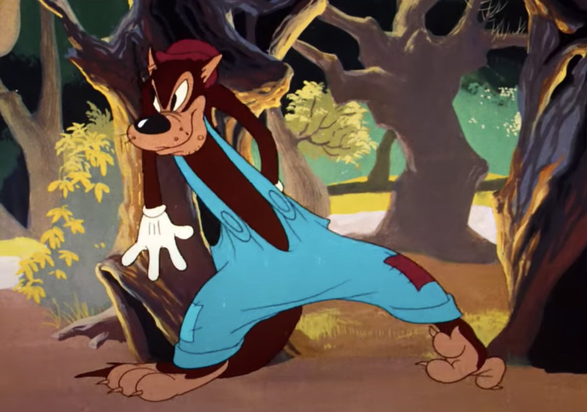 FictionalWolves's tweet image. Wolf (Looney Tunes- Little Red Riding Rabbit)