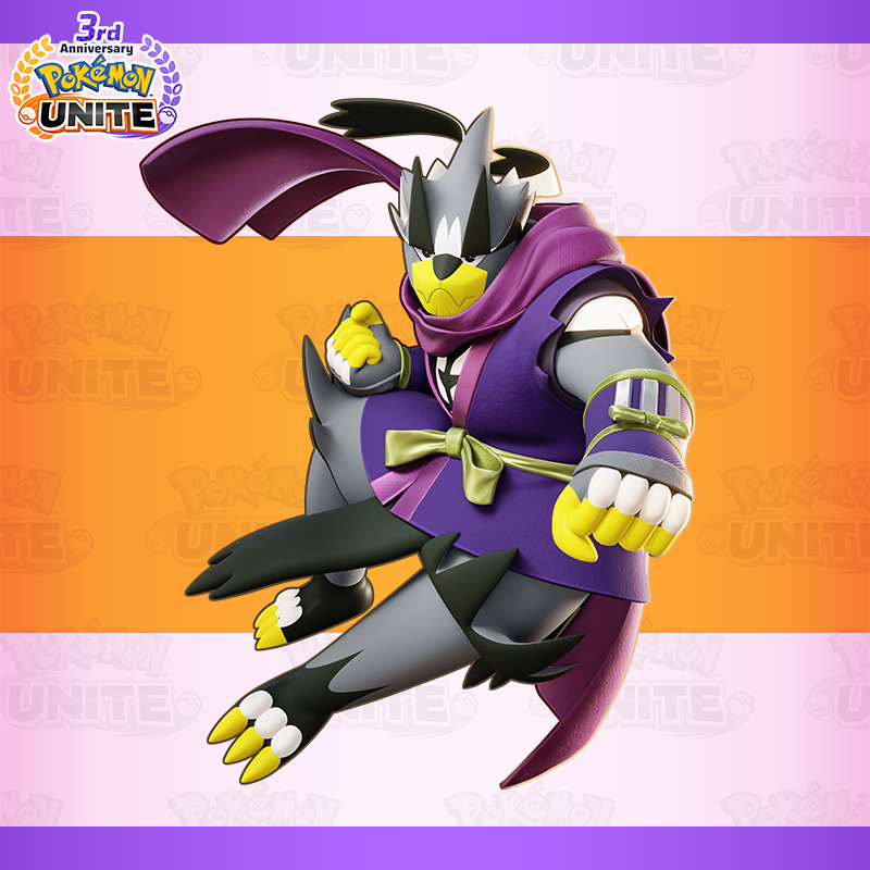 PokemonUnite's tweet photo. The Holowear that suits you is "Ninja Style : Urshifu" ✨ 

Share you results to through the share button, and you'll receive a rental Holowear and chance to win additional prizes! 🎁

https://t.co/gXDDeopZEc