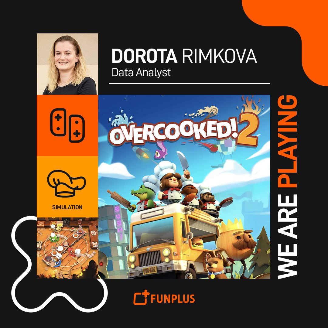 FunPlusGames's tweet image. &quot;Overcooked 2&quot; is on the menu this summer at Fun+Plays! 🍳 Dorota, our Data Analyst, is cooking up chaos on her Switch and serving up fun. Test your friendships and multitasking skills with this must-play multiplayer game! 👩‍🍳🎮 #FunPlusPlays #FunPlus #FunPlusPeople