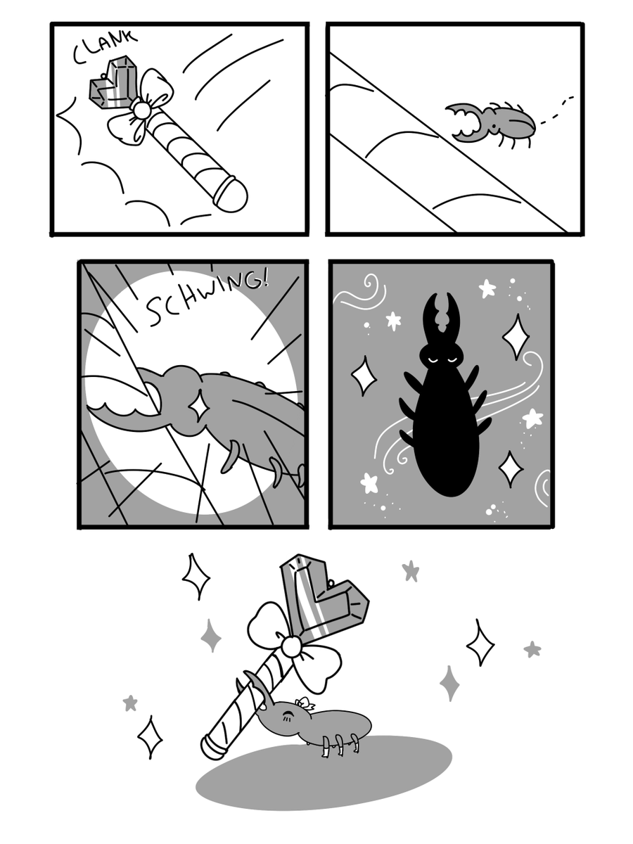 perryseity's tweet photo. my 2 page magical girl comic for the comics accountability club quarterly! this came out a bit ago, but i forgot to post it until now. https://t.co/QOpv3muVEa