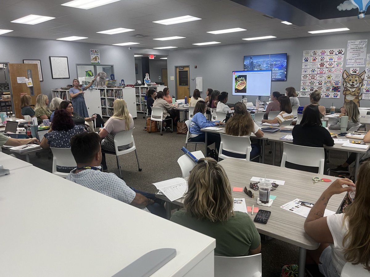 Thank you to ⁦<a href="/McGrawHillK12/">McGraw Hill PreK-12</a>⁩ for your professional learning today on the new instructional materials for science!! Teachers getting ready for Day 1! ⁦⁦<a href="/alvesheidi/">Heidi Alves</a>⁩ ⁦<a href="/FlaglerSchools/">FlaglerSchools</a>⁩