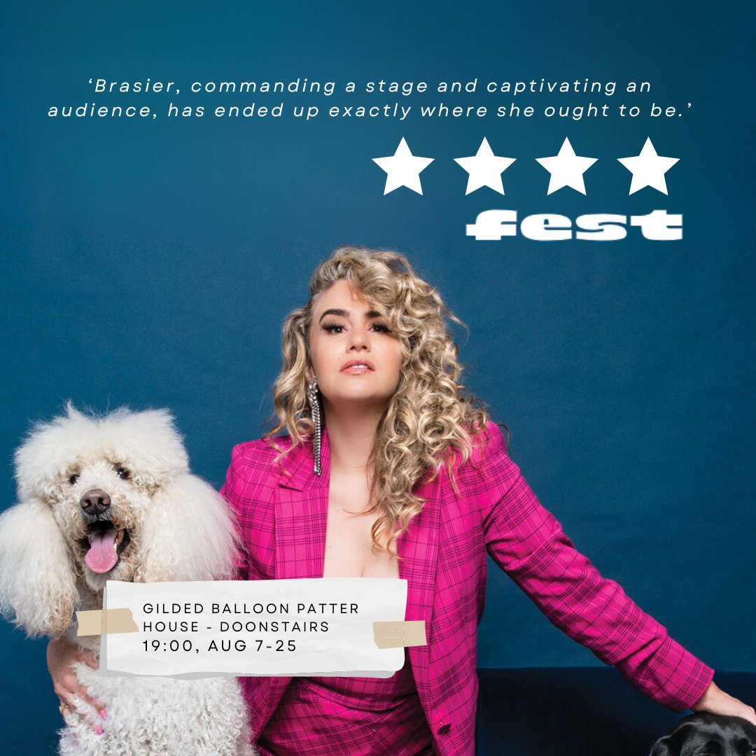 PBJ Management (@pbjmanagement) on Twitter photo Fest Magazine have awarded Michelle Brasier's 'Legacy' four stars! ⭐️⭐️⭐️⭐️ <a href="/michellebrasier/">Michelle Brasier</a>
Book to see the show 🎟️ :
tickets.edfringe.com/whats-on/miche…
Read the full article 👇
festmag.com/edinburgh/come… Fest Magazine have awarded Michelle Brasier's 'Legacy' four stars! ⭐️⭐️⭐️⭐️ <a href="/michellebrasier/">Michelle Brasier</a>
Book to see the show 🎟️ :
tickets.edfringe.com/whats-on/miche…
Read the full article 👇
festmag.com/edinburgh/come…