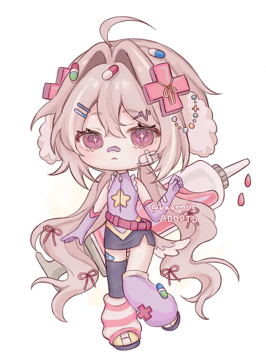 Hospital Bunny Adopt‼️ 🏥🐰 
Price: $65 via paypal

Retweets are appreciated 💕
#adopt #adopts #adoptable #adoptables #oc