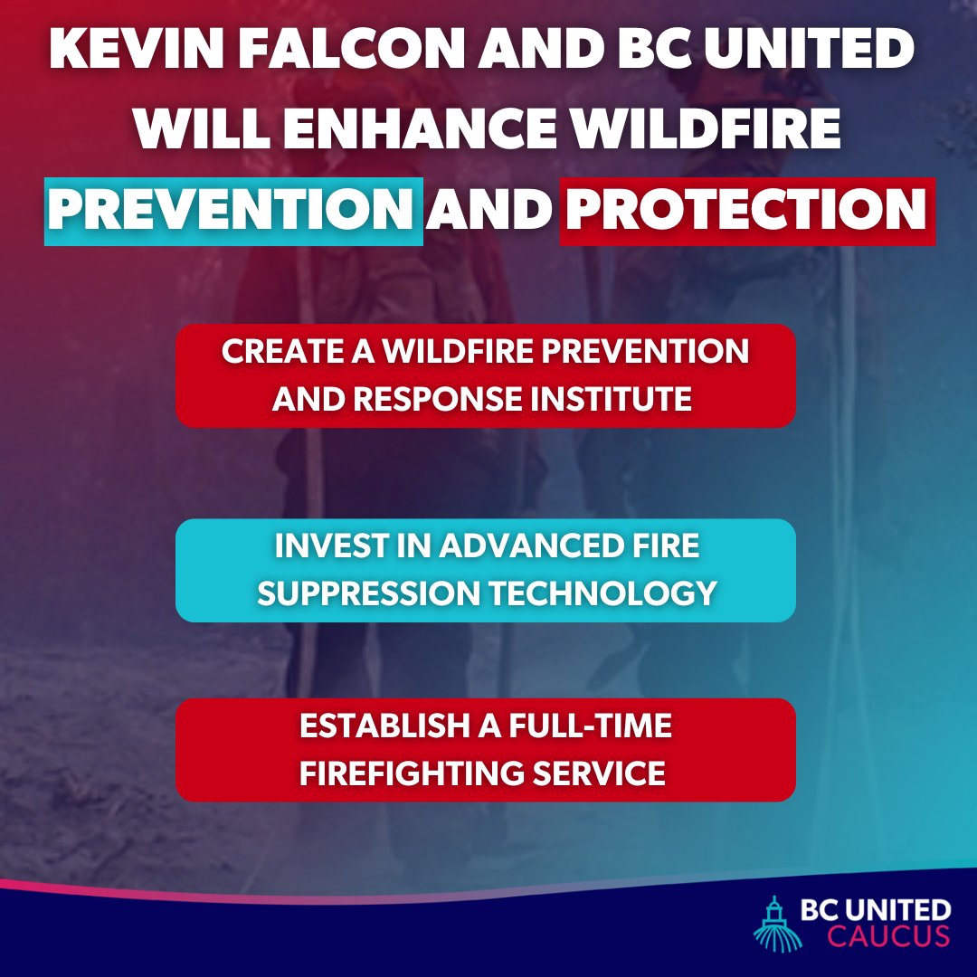 BC United is taking bold action to protect our forests and prevent wildfires.

It's time to make British Columbia a global leader in wildfire prevention and protection. All the details ⬇️