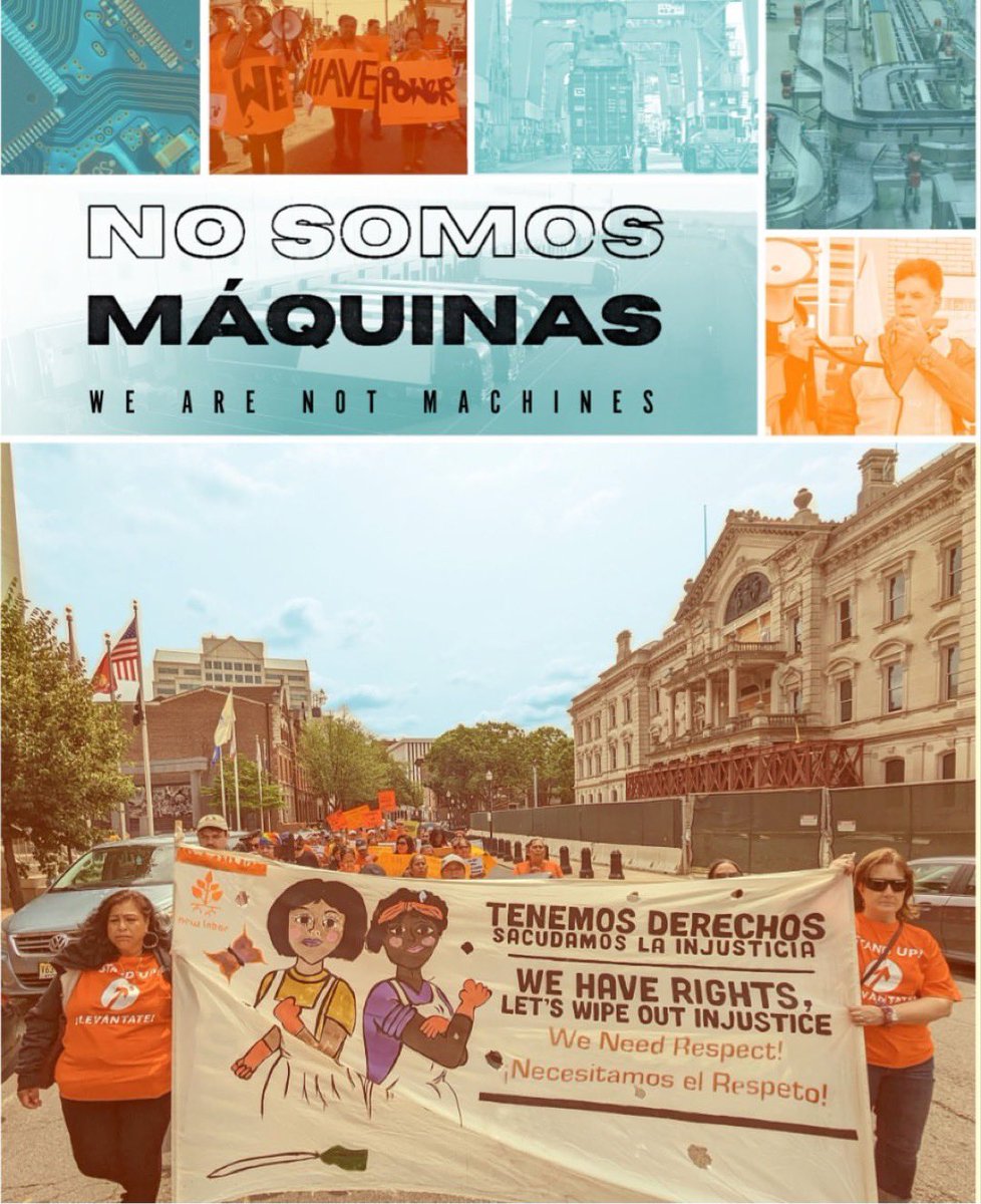 Join our amazing HAL partners <a href="/NewLabor/">New Labor</a> for the premier of “No Somos Máquinas (We Are Not Machines)” -a fantastic documentary about their org!

Fri, 8-16, 6:30pm at the Rutgers Labor Education Center (50 Labor Center Way) Cook/Douglass campus. 

Register: docs.google.com/forms/d/e/1FAI…