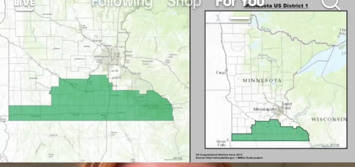 ScawtySea's tweet photo. This is the District, Tim Waltz Represented while in Congress. It's where both Grandparents/Parents grew up and my Sister &amp; I spent our Summers. I join @LeaKThompson and @amyklobuchar in being a Proud Minnesotan. #HarrisWalz2024 https://t.co/66Pz8KqTSI