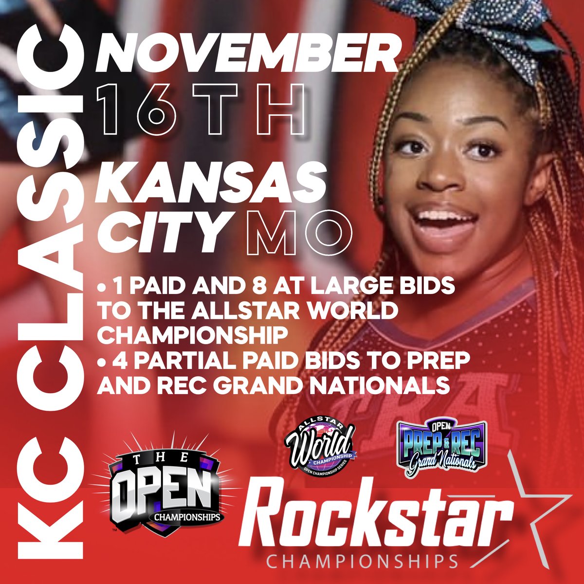 Kick off your season with Rockstar Championships at the KC Classic, November 16, 2024, in Kansas City, Missouri! 🎸

Book a call with our Brand Sales Manager to learn more at bookus.page/revolutionbran…

#theCDIP #rockstarchampionships #kcclassic