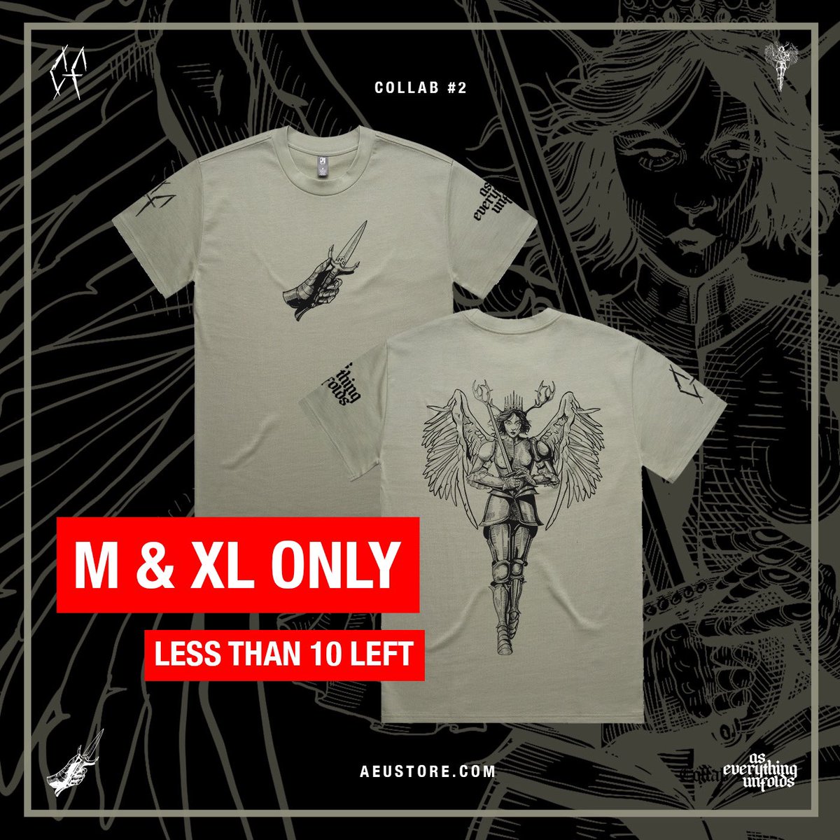 🚨 LESS THAN 10 SHIRTS LEFT IN SIZES M &amp; XL 🚨 aeustore.com/products/limit… 🔗