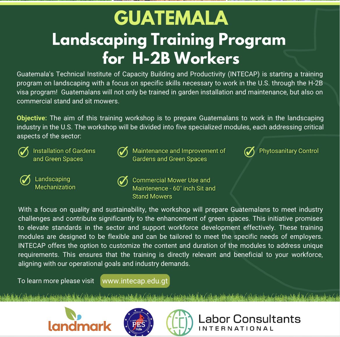 We did it - Landscaping  Training Program for #H2b workers
