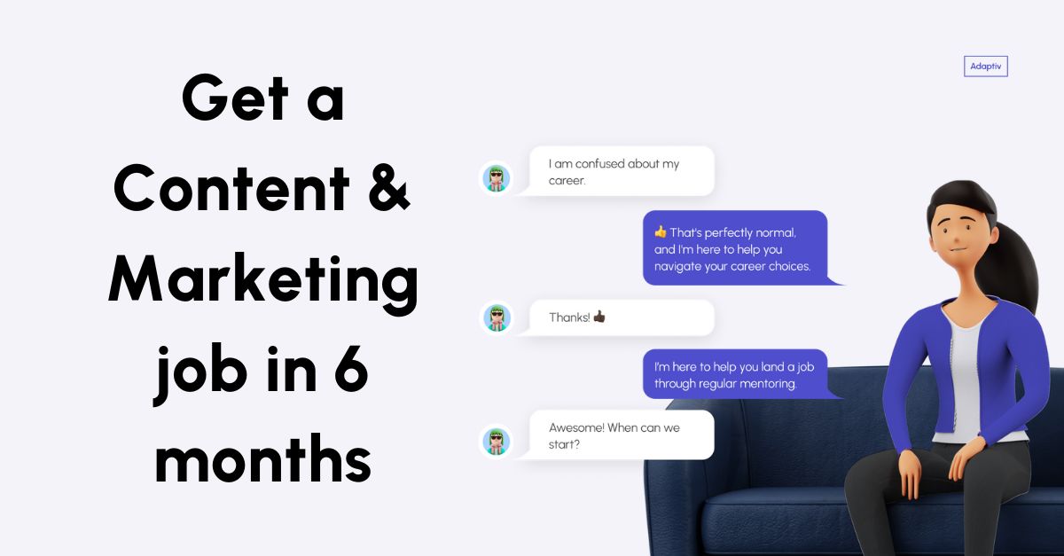 Boost Engagement &amp; Conversions with AI Content Creation. Try Adaptiv's Program (99$/month for 6 months) for upskilling &amp; 1-1 mentoring with an industry expert: buff.ly/3WTLeP0