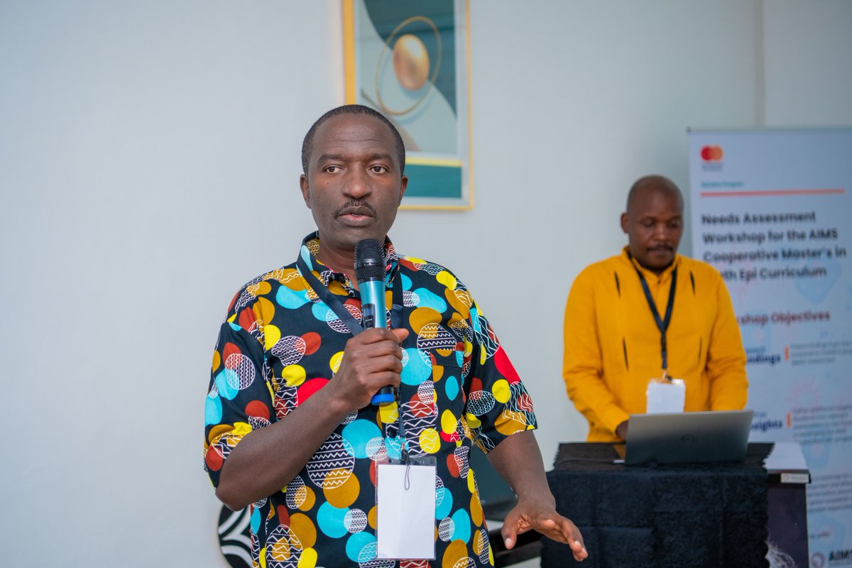 AIMS_RIC's tweet photo. "We are excited to join forces with @AIMS_Next to advance healthcare across the continent. Thank you, AIMS, for this #collaborative opportunity and for engaging @AmrefUniversity in this workshop" ~ Dr. Micah Matiangi, during the official closing of the 2-Day #MathEpi Workshop. https://t.co/wemwyS210c