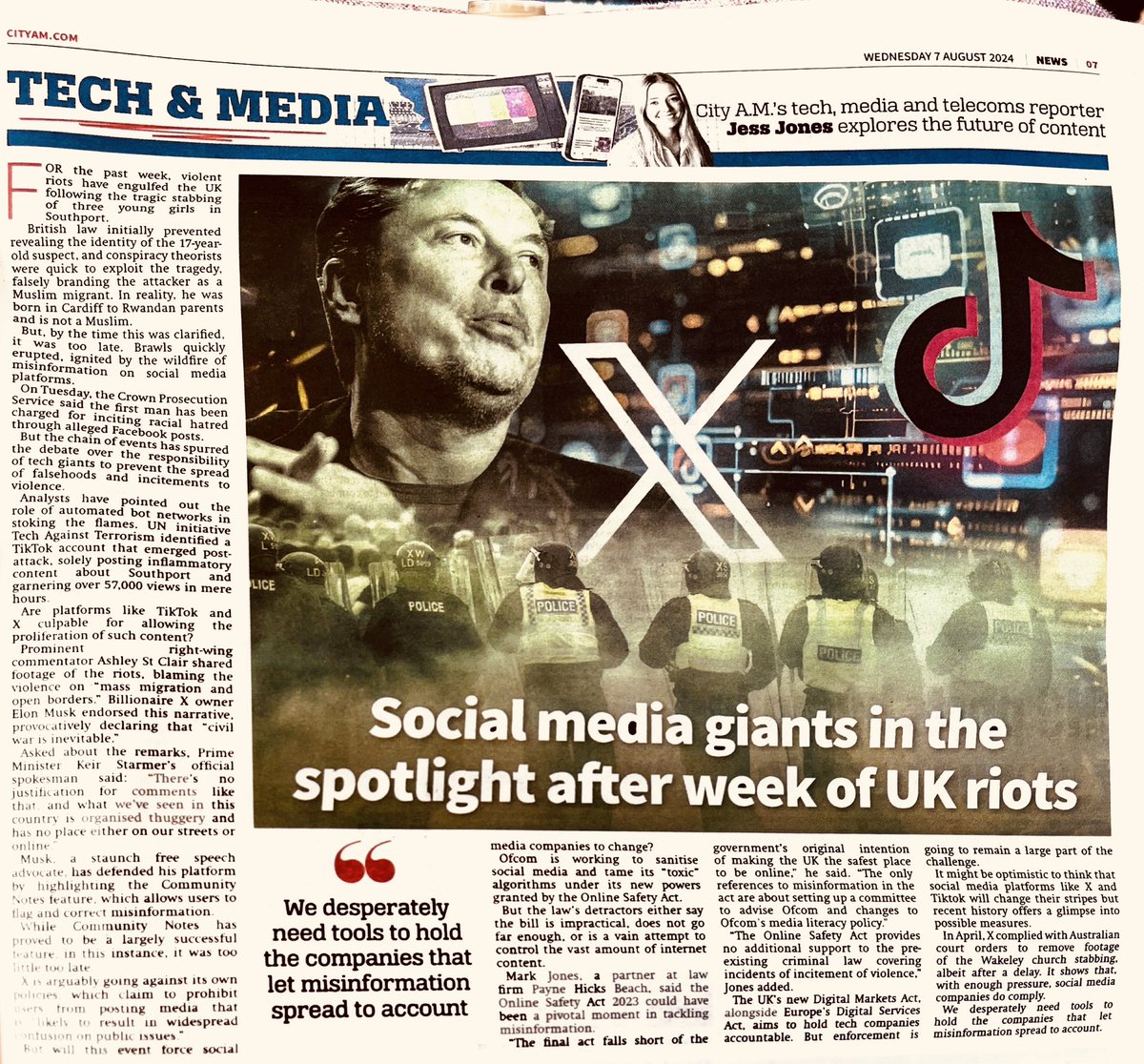 SKellyCEO's tweet photo. Social media platforms are again fuelling mis-information, prejudice, hate, extremism with recent UK civil unrest - sadly, self-regulation rarely is effective #DoRightThing #StopHate #BoycottX #Regulate #MakeAStand https://t.co/L6AOAp94pL