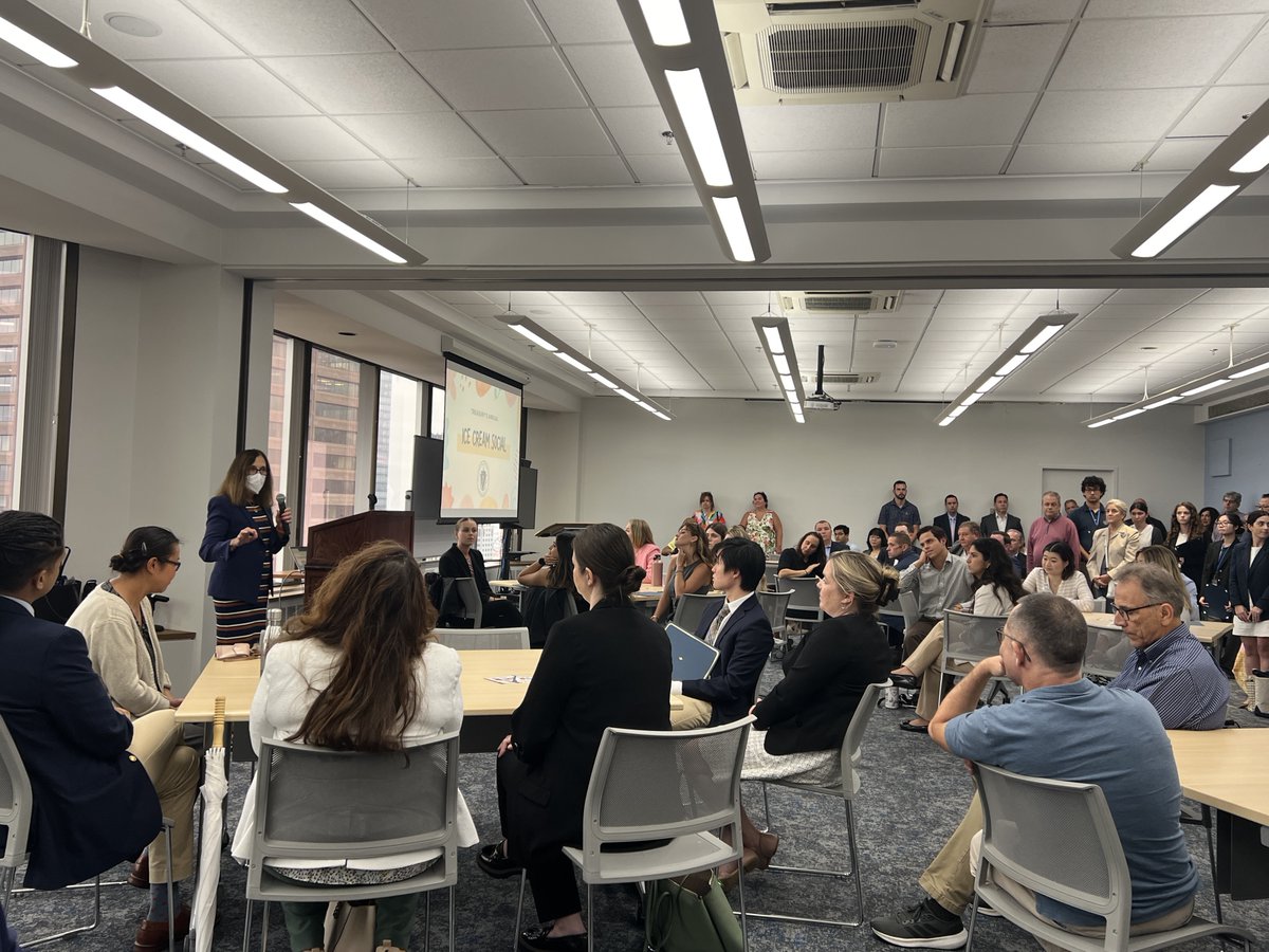 MassTreasury's tweet photo. This week, our whole Treasury staff got together for our annual ice cream social. We spent time as a team and crowned the winners of our sunset photo contest, pet costume contest, and walking challenge! It was a blast! #TeamTreasury https://t.co/rHtl5r9Tbb