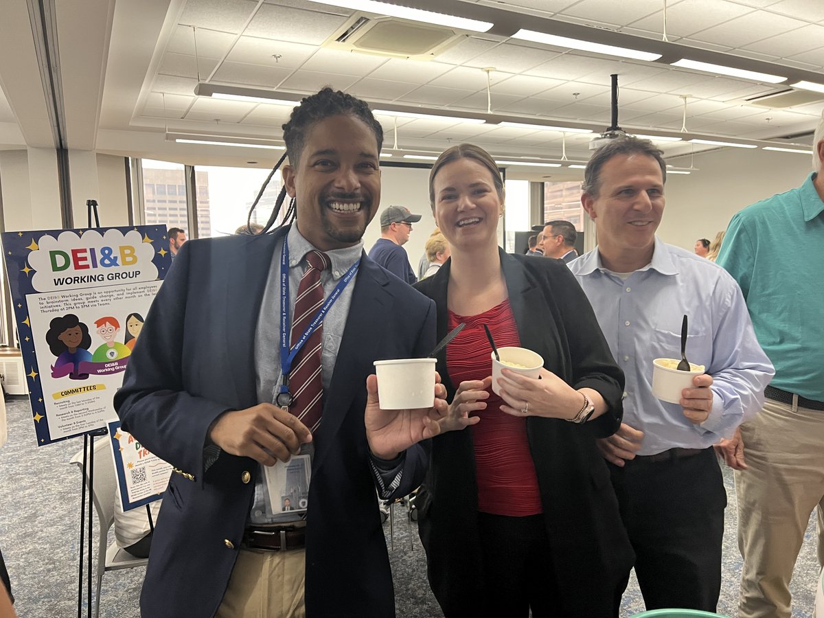 MassTreasury's tweet photo. This week, our whole Treasury staff got together for our annual ice cream social. We spent time as a team and crowned the winners of our sunset photo contest, pet costume contest, and walking challenge! It was a blast! #TeamTreasury https://t.co/rHtl5r9Tbb