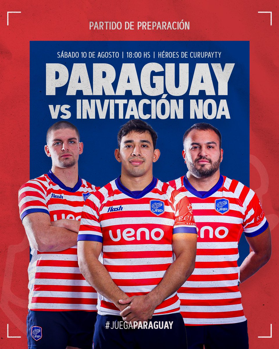Este sábado 10, recibimos a un Combinado del Noroeste Argentino para un partido de preparación de cara a nuestros próximos compromisos. 

⌚️ 18:00 h. 
🏟️ Estadio Héroes de Curupayty. 
🎟️ Entradas en tuti.com.py 

¡Vamos, Yacares! 🇵🇾
#JuegaParaguay