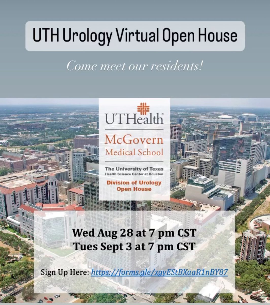 Dr. Rodrigo Donalisio (@rdonalisiomd) on Twitter photo ๐ฃ Applying for Urology Residency ?
Come to our Urology Open House at <a href="/UTHUrology/">University of Texas Houston Urology</a>
Register here
docs.google.com/forms/d/e/1FAIโฆ
#UroSoMe #urology #match2025 ๐ฃ Applying for Urology Residency ?
Come to our Urology Open House at <a href="/UTHUrology/">University of Texas Houston Urology</a>
Register here
docs.google.com/forms/d/e/1FAIโฆ
#UroSoMe #urology #match2025
