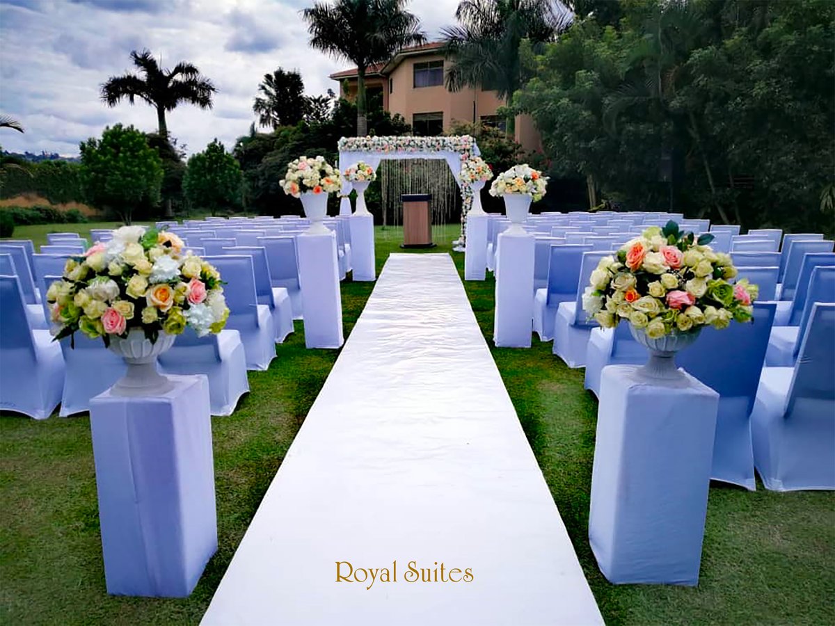🌿💍 Say "I do" in our stunning #gardens at Royal Suites Hotel! 🌸✨ #Celebrate your love with a convenient and unforgettable #wedding #reception. 📞📱 0785536568 or 0775279521 to #book and make #reservations. Your fairytale awaits! 💖 #RoyalSuitesWeddings #SayIDo #WeddingPackage
