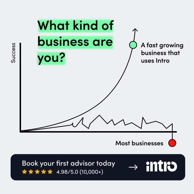 intro's tweet photo. Meet Intro, advisors for your business, on-demand.

 🙋🏽‍♂️ Access to 1K+ founders &amp; execs
 🧠 Business advice via 1:1 video calls
 📈 Businesses are seeing real ROIs

Our experts —> Founder of Reddit ($10B), Founder of Zillow ($12B), Founder of Sweetgreen ($4B) and 1000+ more