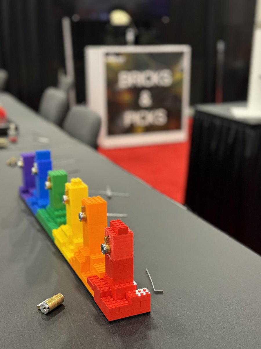 All set for two epic days of building and lock-picking here <a href="/BlackHatEvents/">Black Hat</a>! 🎉

Make swing to swing by the Bricks and Picks area (at the end of the hall, between Business Hall Theatres D&amp;E) for a chance to win some amazing LEGO Prizes 👀 #BHUSA