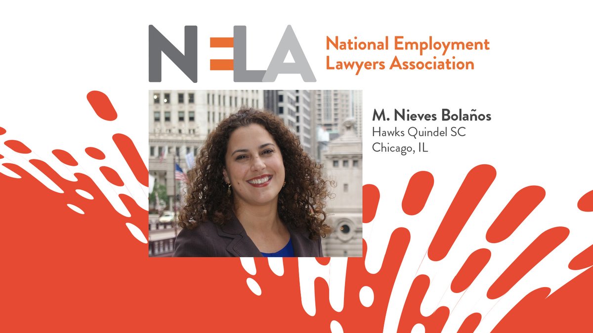 NELA (@nela_hq) on Twitter photo Congratulations to M. Nieves Bolaños of <a href="/hqlaw/">Hawks Quindel, S.C.</a>, who was recently elected NELA’s Board President. She is the first Latina to serve in this role. We look forward to celebrating 40 years of empowering workers’ rights attorneys under Nieves’ leadership! Congratulations to M. Nieves Bolaños of <a href="/hqlaw/">Hawks Quindel, S.C.</a>, who was recently elected NELA’s Board President. She is the first Latina to serve in this role. We look forward to celebrating 40 years of empowering workers’ rights attorneys under Nieves’ leadership!