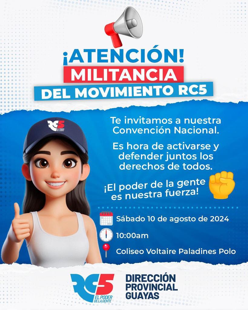 ¡Únete! tenemos buses desde el cantón Santa Ana, 24 de Mayo y Olmedo. ¡Contáctanos! 

<a href="/MashiRafael/">Rafael Correa</a>