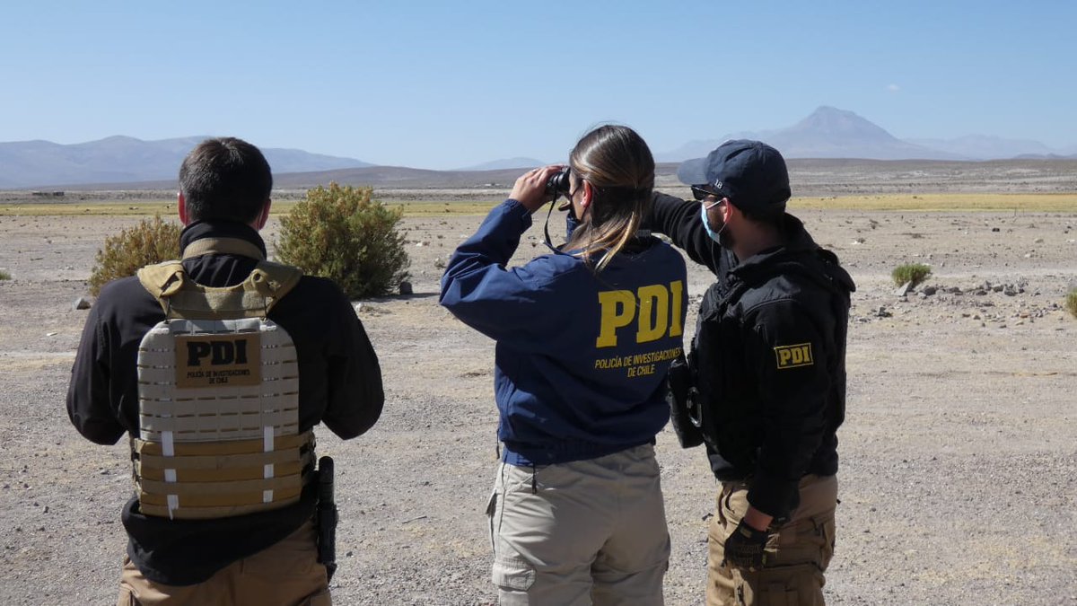 PDI_Tarapaca's tweet photo. Brigada Investigadora de Trata de Personas #Iquique detiene en #Colchane a coyote y a dos choferes que trasladaban a extranjeros irregulares.
#Tarapacá https://t.co/WFTbuIXb9P