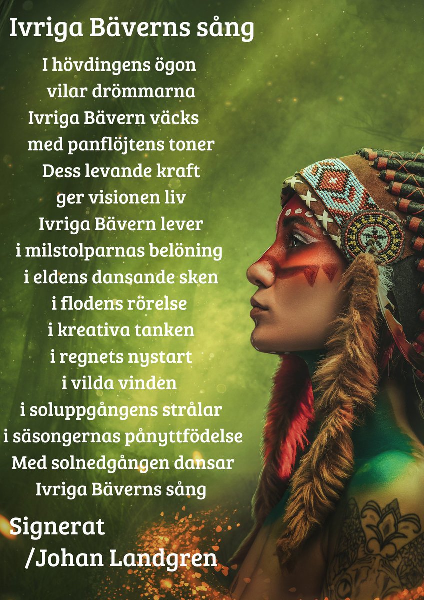 En till liten dikt jag skrev igår "Ivriga Bäverns sång" #poesi #prosa