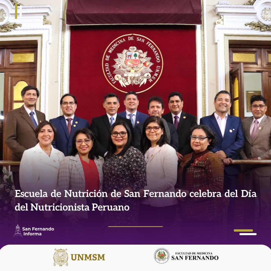 ✅Escuela de Nutrición de San Fernando celebra el Día del Nutricionista Peruano
👉Mira la nota: bit.ly/4dwGFj3
