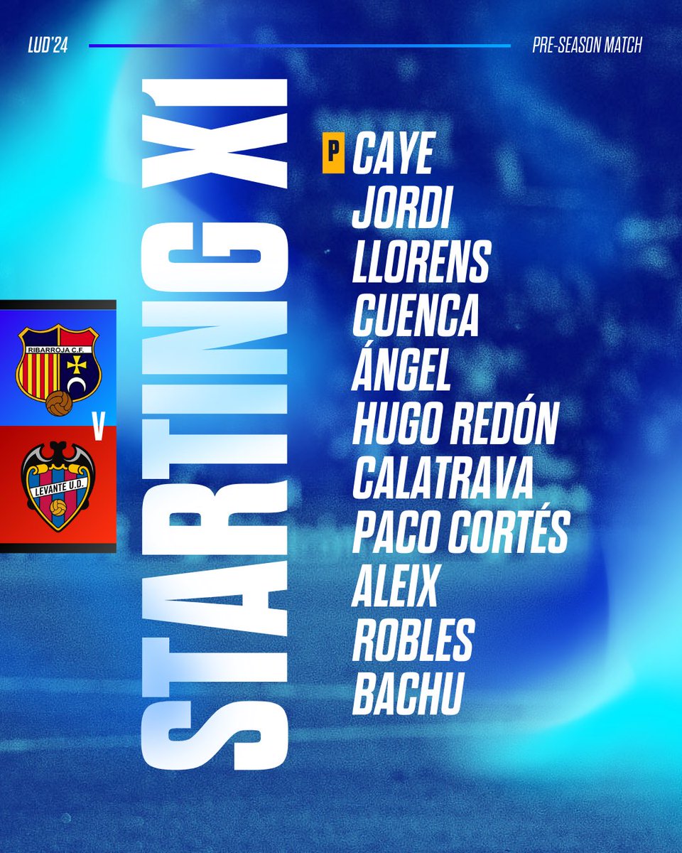 🫵 Los once que partirán de inicio en el tercer amistoso 

#AtléticoLevanteUD