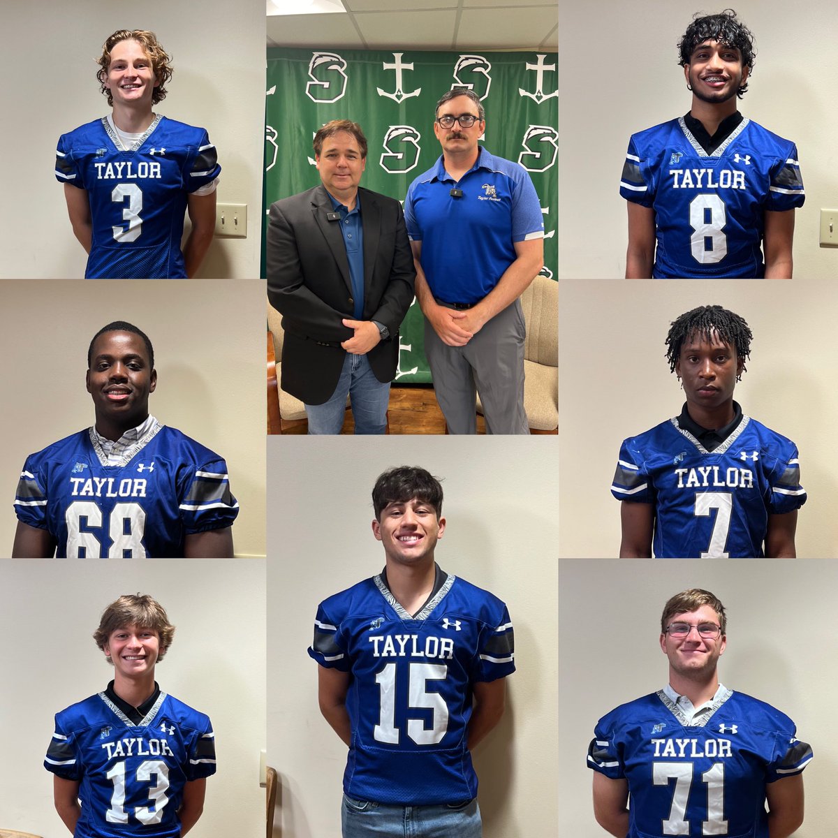 LAFootballMagTV's tweet photo. Lee travels: 
📍Patrick Taylor High School 
Show will be out later this week! 

#podcast #louisiana @PFTFB #Recruiting #football #GOLD @LeeBrecheen #HighSchoolFootball https://t.co/9ldDvMAhsT