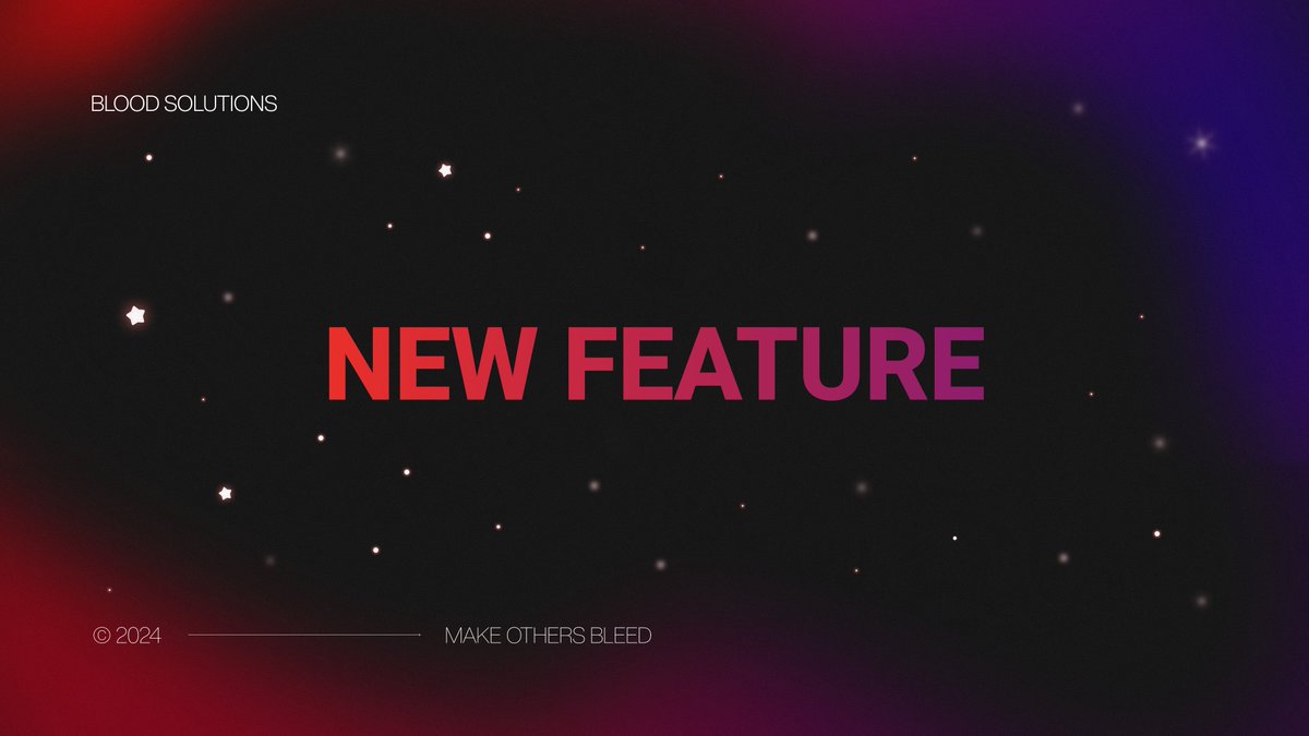 BLOOD_SOLUTIONS's tweet image. 🩸NEW FEATURE🩸

With the latest update, BLOOD users now have free access to BLOOD EU and US nodes. When you combine all our features, you'll realize that you don't even need a node to start running 🤯 - every problem is solved by BLOOD for you.