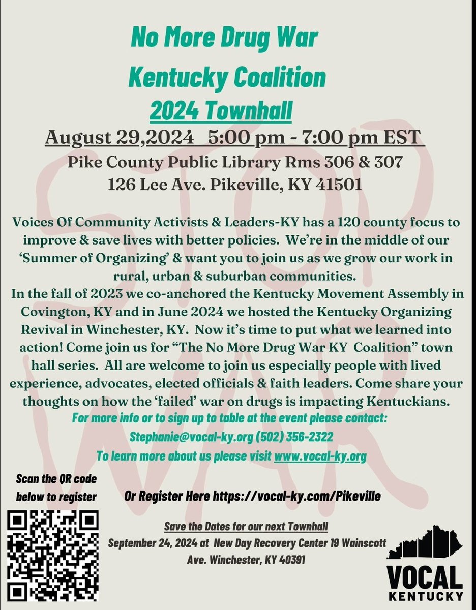 Seasoned4u's tweet photo. Our VOCAL-KY Summer of Organizing continues y'all! Join us tomorrow for our Housing Not Handcuffs Townhall at our office located at 723 South Brook Street 40203 starting at 5pm. Bring a friend. #HousingIsAHumanRight #HouseEveryOne #endthestigma
Next week, on August 15th, we will host another Power of A Shower event at our office and a presser for our 3rd Annual International Overdose Awareness Day Event on August 31st and give updates on our local roadmap and sign-on's for the National Roadmap to End Overdoses.
Last year, we helped get over 130 organizations to sign on. This year are goal is 200! Learn more and sign on here: https://t.co/H5eE59F6lp
*please share with your networks! #sharingiscaring
We continue to grow our work statewide and we are excited to be working with our funders, community and state partners on our 120 Kentucky County focus to improve and save lives with justice, love, compassion and better policies.
Stay connected with our work by signing up and donating here: https://t.co/XJgEpHMIQG