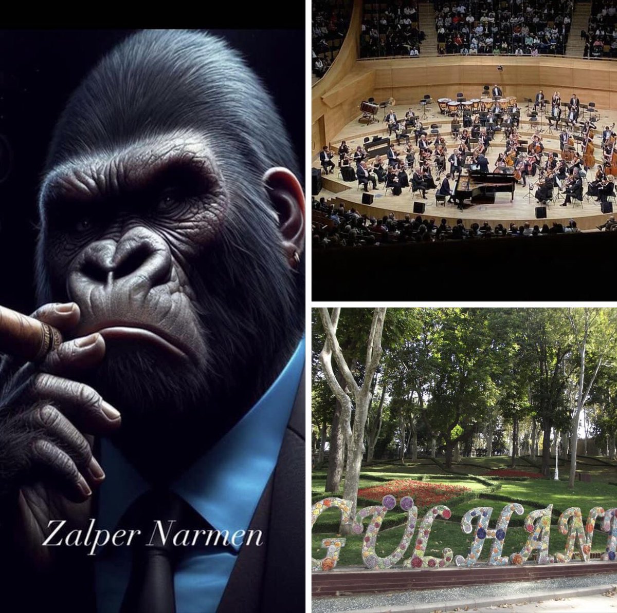 TufanAkol21's tweet photo. #Paraborsa
GÜLHANEDE KURTULMA OPERASYONU!
Paraborsa’nın üstadı, Gülhane Parkı'nın Kralı “Zalper Narmen” Beşiktaş Senfoni Orkestrası'nın konserinde iki “Hukuk” adamını ağırlamış.
İkide bir Loca'ya girip bir arzularının olup olmadığını sormuş, muhteşem bir servis sonu şeddeli misafirperverlik ortaya çıkmış.
Zalper Narmen ”Gülhane Parkı"ndaki kafeste yaşayan tüm cinslerinin mallarına el koyup “Paraborsada” pazarlamış, suç duyurusunda bulunulduğu için de “Hukuk” adamlarını ağırlamış…
Vay uyanık “ORANGUTAN” vaaay!
Tufan Akol
GAZETA LA 1905
7 Ağustos 2024