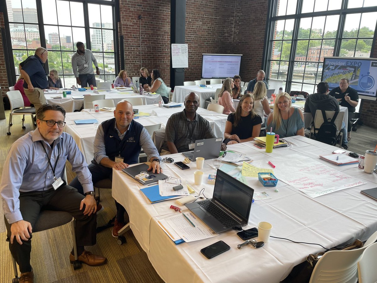 Team Burrillville discussing summer programming at the RIDE Summer Learning Convening. Lots of great conversation!