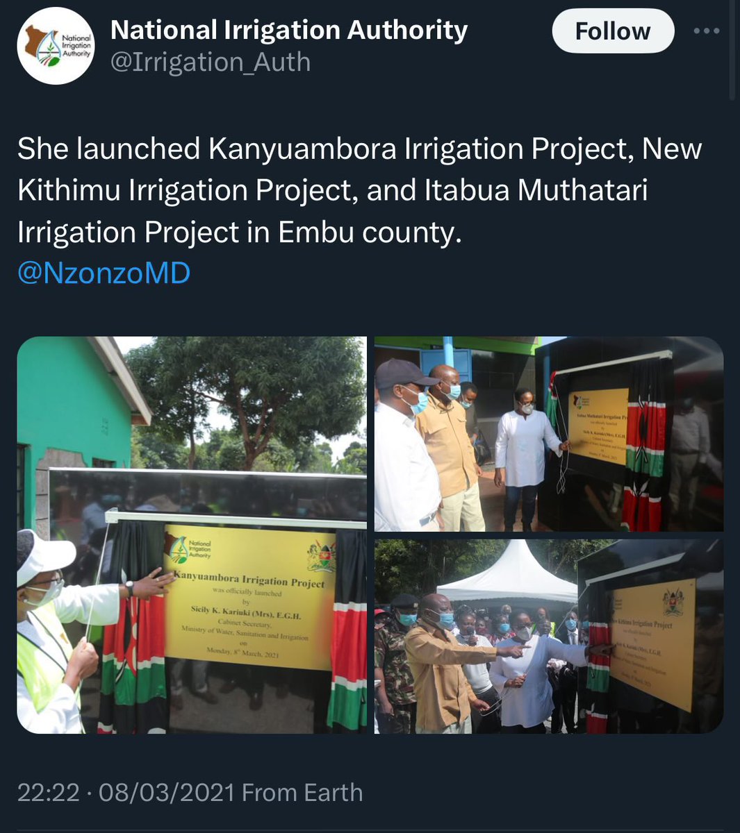 Asamoh_'s tweet photo. Hussein this project was launched in 2021 by cabinet secretary Cecilia KARIUKI. You are an embarrassment to the media fraternity 🤣🤣🤣 https://t.co/79naps5h99