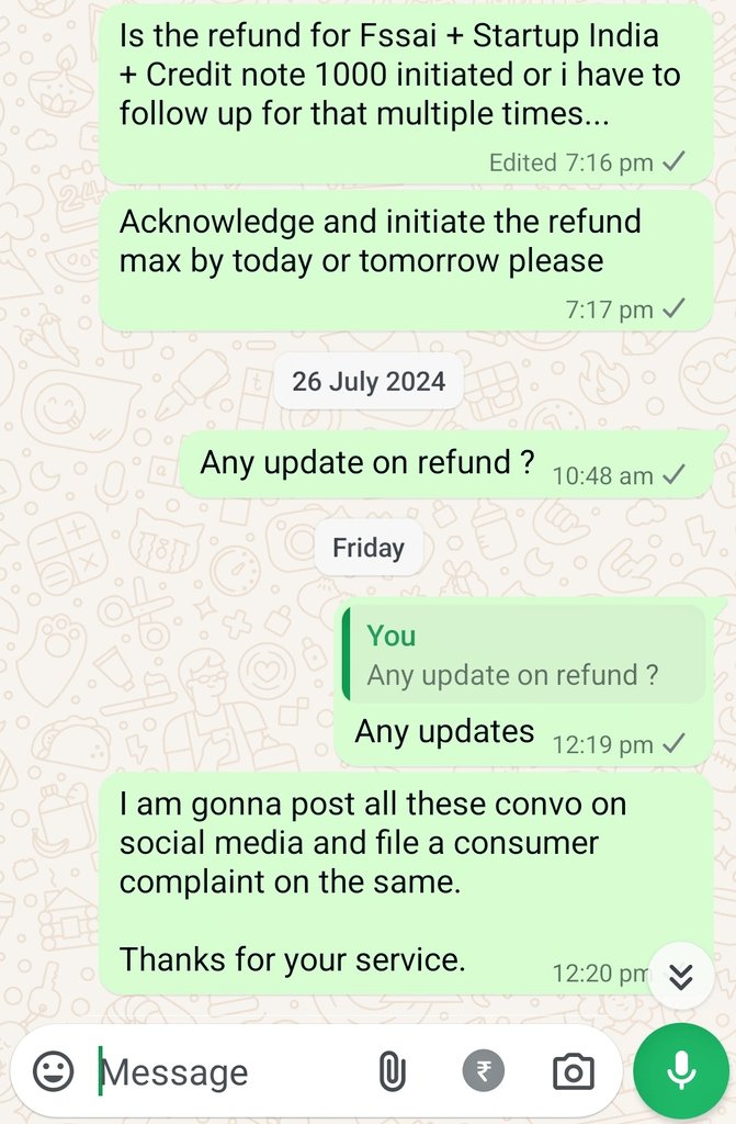 ranjithdin1996's tweet photo. Scam by @RegisterKaro...

They call you multiple times to sell their products but will not tell you what documents needed beforehand even after asking them explicitly multiple times...

Very pathetic service... 

#registerkaro @Razorpay
#razorpayrize https://t.co/1fNCGf7anK
