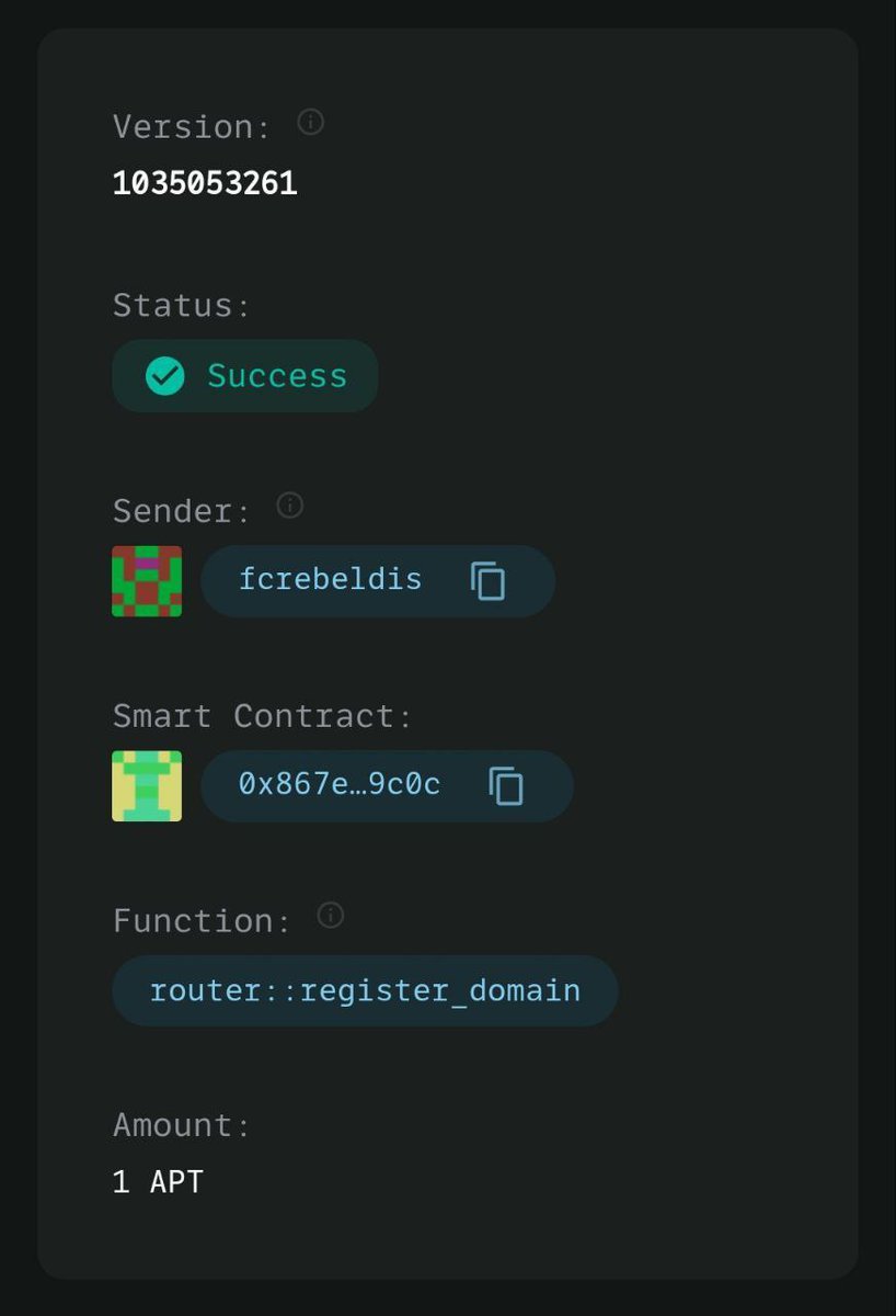 I've just acquired my first Aptos name with ANS! Check it out and reserve your Aptos username today before someone else picks it up! <a href="/aptosnames/">aptosnames.apt | Aptos Name Service</a> <a href="/jambotechnology/">Jambo</a>